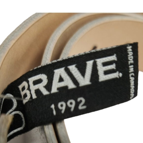 BRAVO Eziz Silver Metallic Belt SIZE 32 - Picture 6 of 9